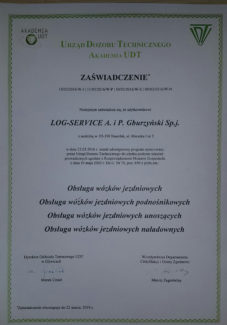 Uprawnienia UDT LOG-SERVICE