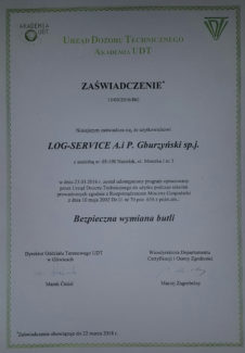 Kurs na wózki widłowe UDT