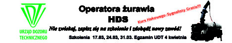 kurs na hds Nasielsk, Kurs na hds Pułtusk, szkolenie żurawia przenośnego hds Płońsk, szkolenia UDT żurawie Ciechanów